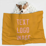 Custom Yellow Light Pink Pet Blanket
