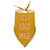 Custom Yellow Light Pink Pet Scarf