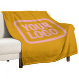 Custom Yellow Light Pink Blanket