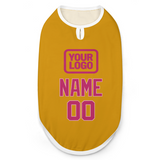 Custom Yellow Pink Pet Vest