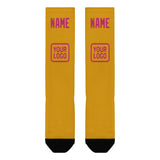 Custom Yellow Pink Knee-High Sock