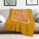 Custom Yellow Light Pink Blanket