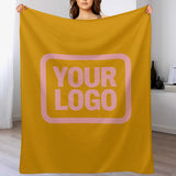 Custom Yellow Light Pink Blanket