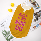 Custom Yellow Pink Pet Vest