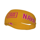 Custom Yellow Pink Sports headband