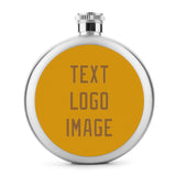 Custom Yellow Khaki Hip Flask