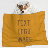 Custom Yellow Khaki Pet Blanket
