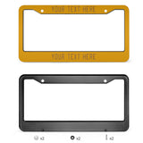 Custom Yellow Khaki License Plate Frame