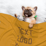 Custom Yellow Khaki Pet Blanket
