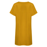Custom Yellow Khaki Nachthemd