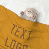 Custom Yellow Khaki Pet Blanket