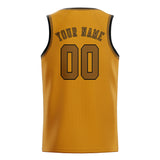 Custom Yellow & Khaki Colors Design Sports Basketball Jersey