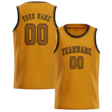 Custom Yellow & Khaki Colors Design Sports Basketball Jersey