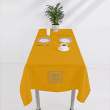 Custom Yellow Khaki Square Table Cloth
