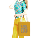 Custom Yellow Light Khaki Canvas Tote Bag