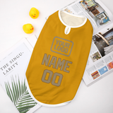 Custom Yellow Light Khaki Pet Vest