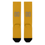 Custom Yellow Light Khaki Knee-High Sock