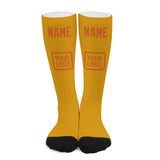 Custom Yellow Orange Knee-High Sock