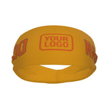 Custom Yellow Orange Sports headband