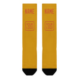 Custom Yellow Orange Knee-High Sock