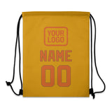 Custom Yellow Orange Drawstring Bag