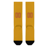 Custom Yellow Orange Knee-High Sock