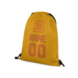 Custom Yellow Orange Drawstring Bag