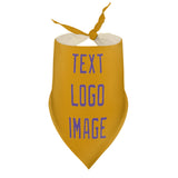 Custom Yellow Light Purple Pet Scarf