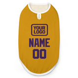 Custom Yellow Purple Pet Vest