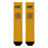 Custom Yellow Purple Knee-High Sock