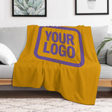 Custom Yellow Light Purple Blanket