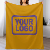 Custom Yellow Light Purple Blanket