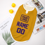 Custom Yellow Purple Pet Vest