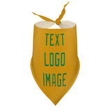 Custom Yellow Emerald Green Pet Scarf