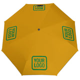 Custom Yellow Emerald Green Automatic Umbrella