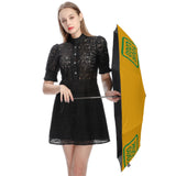 Custom Yellow Emerald Green Automatic Umbrella