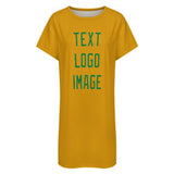 Custom Yellow Emerald Green Nachthemd
