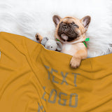 Custom Yellow Light Khaki Pet Blanket