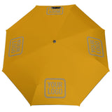Custom Yellow Light Khaki Automatic Umbrella