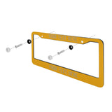 Custom Yellow Light Khaki License Plate Frame