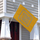 Custom Yellow Light Khaki Flag