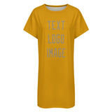 Custom Yellow Light Khaki Nachthemd