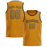 Custom Yellow & Light Khaki Colors Design Sports Basketball Jersey