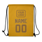 Custom Yellow Khaki Drawstring Bag