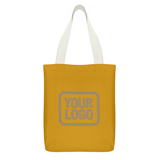 Custom Yellow Khaki Canvas Tote Bag