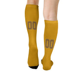 Custom Yellow Khaki Knee-High Sock