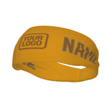 Custom Yellow Khaki Sports headband