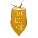 Custom Yellow Light Yellow Pet Scarf