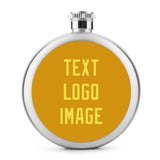 Custom Yellow Light Yellow Hip Flask