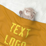 Custom Yellow Light Yellow Pet Blanket
